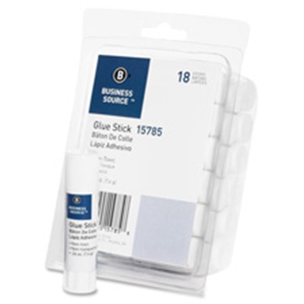 Business Source Glue Stick, Clear, Tube BSN15785